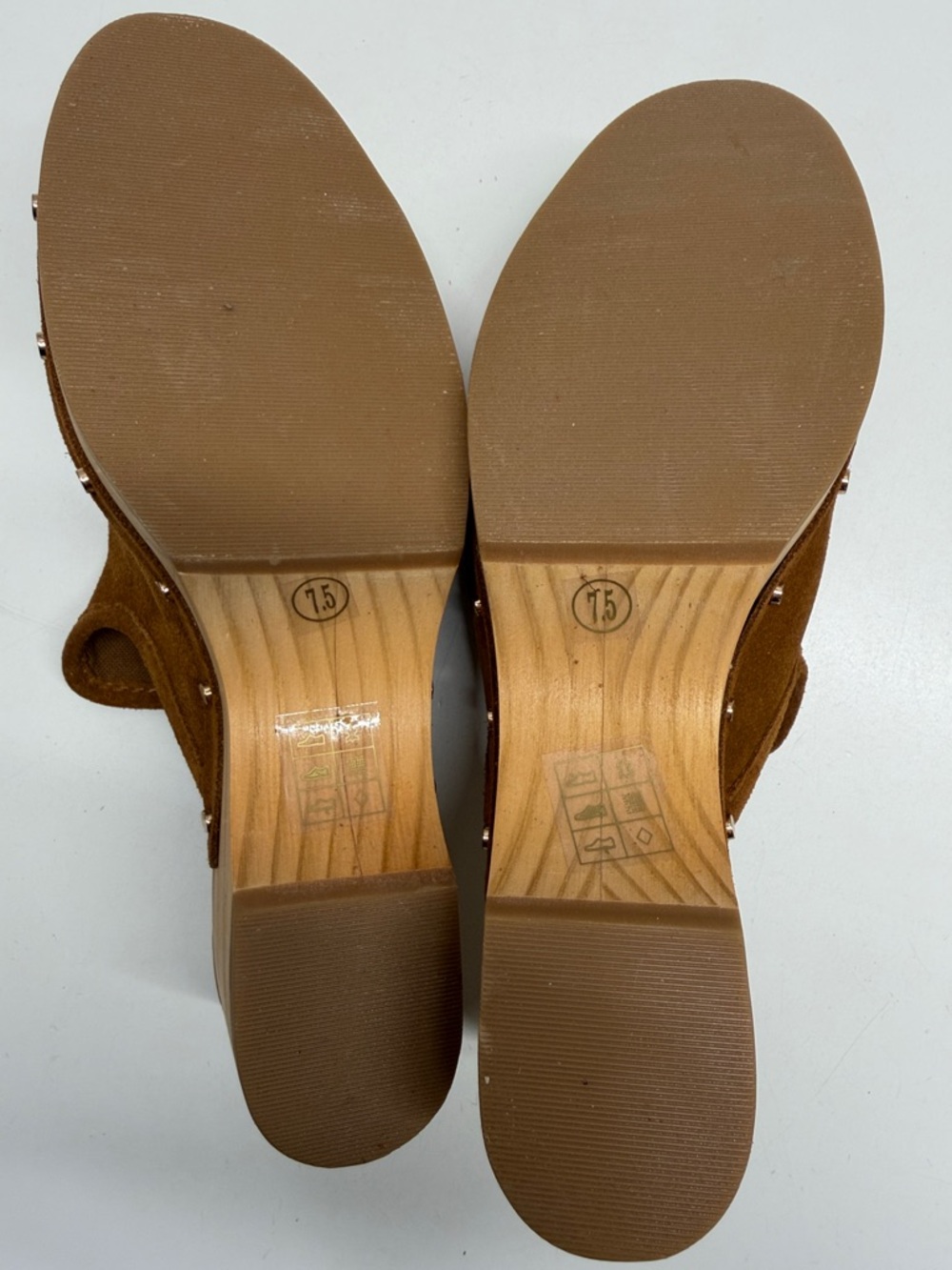 Dolce Vita Closen Clogs Slip On Open Back Mules Shoes Suede Brown New Size 7.5 - Picture 7 of 8